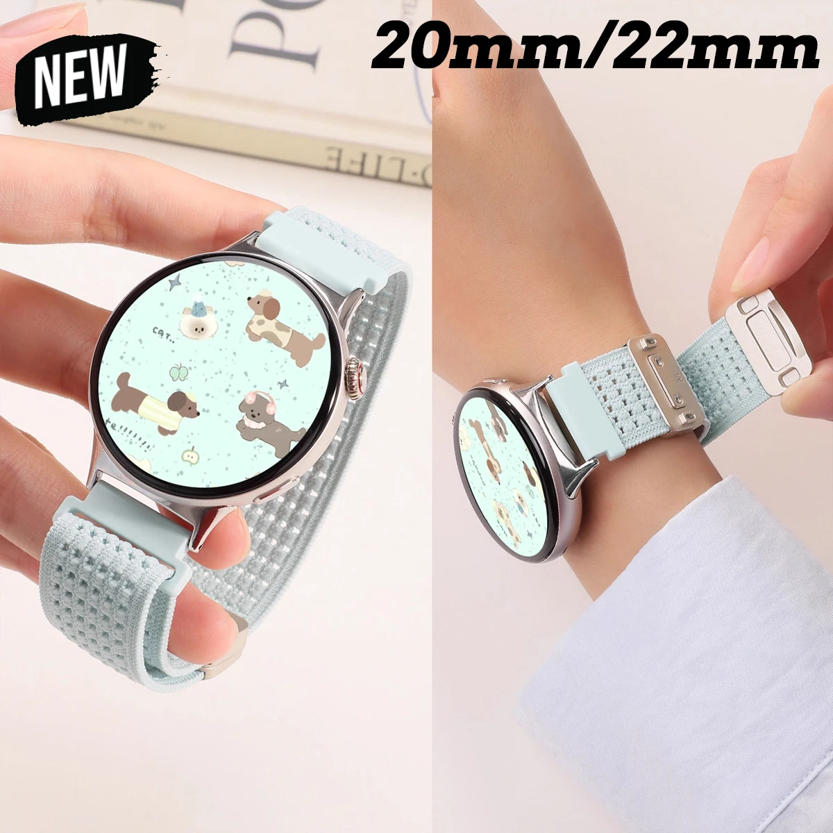 Universal 22/20mm Premium Smartwatch Replacement Strap