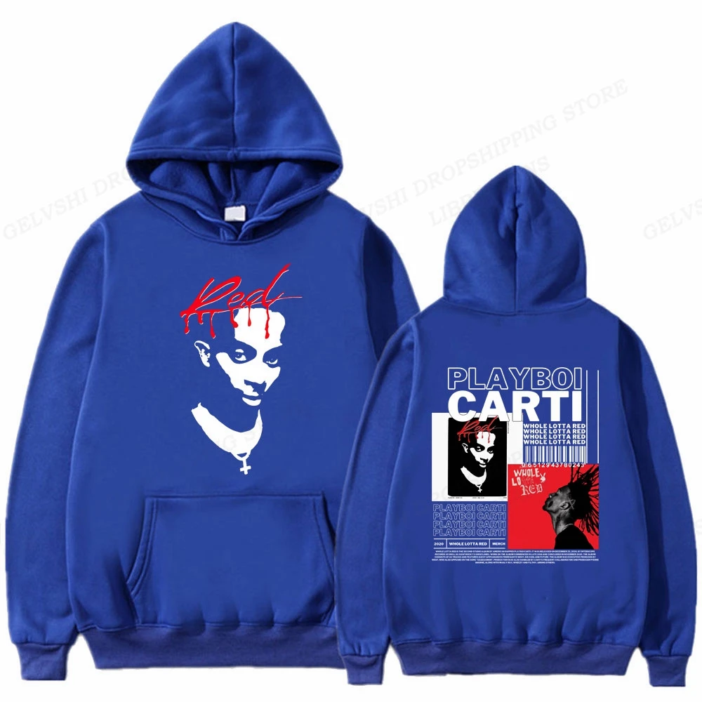 Rapper Playboi Carti Hoodie Men's Hoodies Vintage Harajuku Coats Oversized Sweatshirts Fleece Tracksuits Men's Clothing Punk