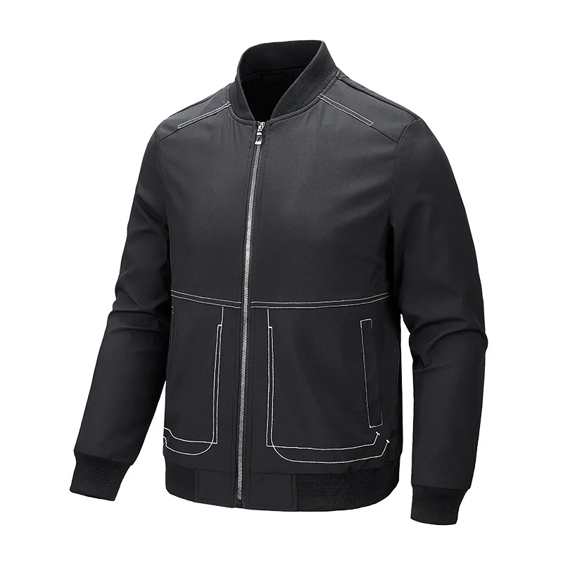 

Spring Autumn New Men's Jackets Coat Men Casual Jacket Stand collar Baseball Uniform Outerwear Male Jacket Plus Size 7XL 8XL