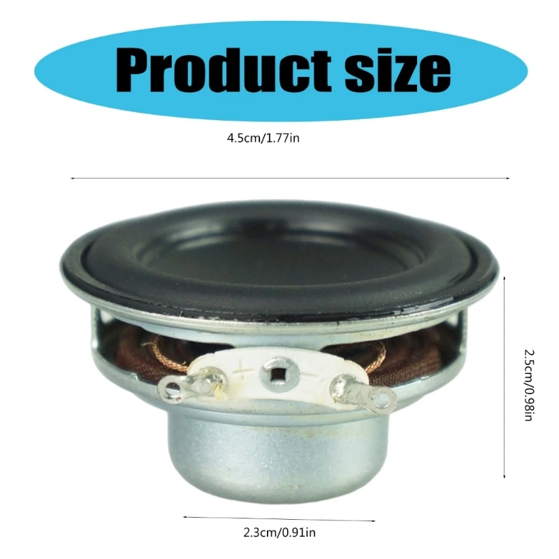 Speakers 10W 4Ohm 45mm Round Replacement Loudspeaker Full Ranges bluetooth speaker audio speakers speaker repair parts