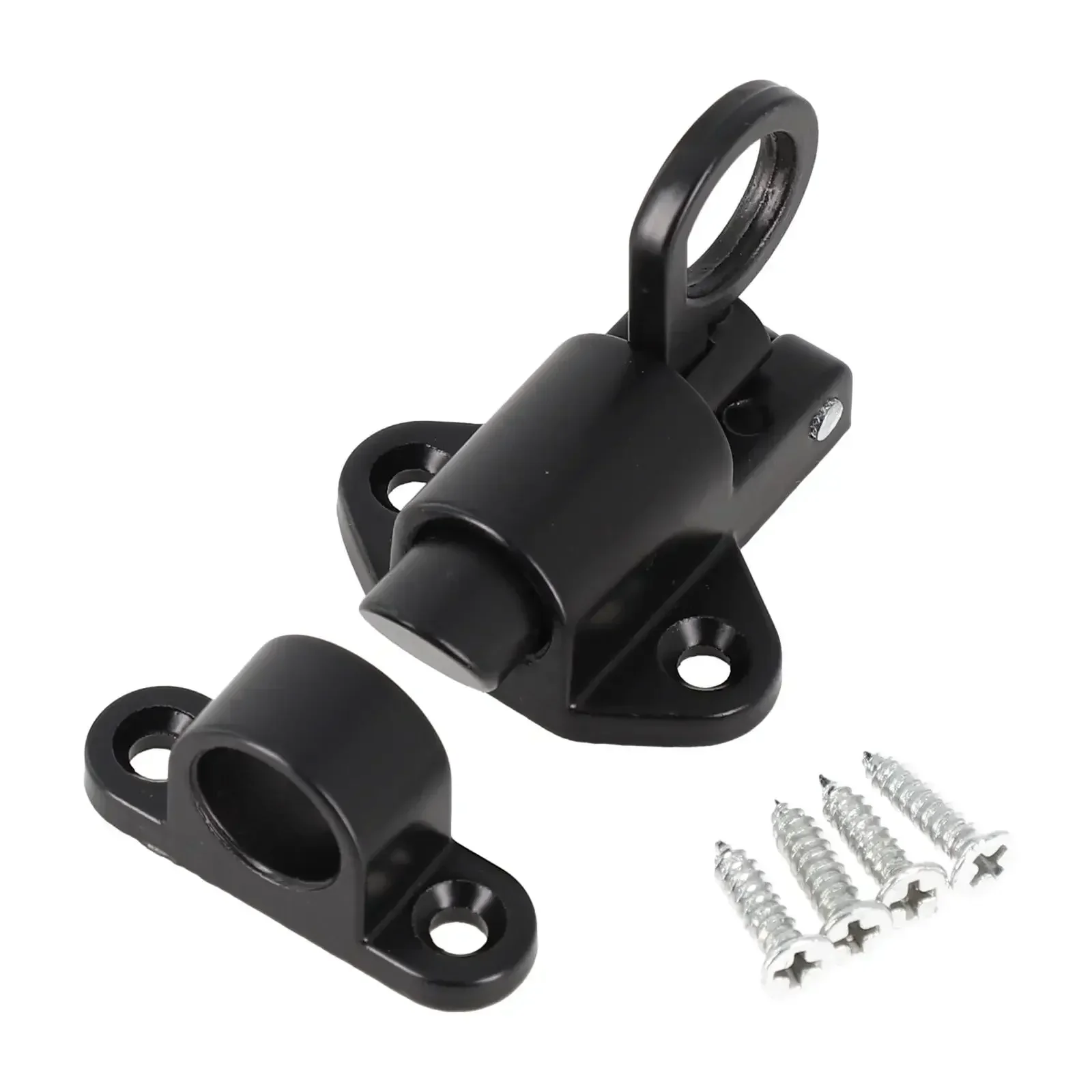 4.13 X 2.36 X 2.17 Inches Sliding Ring Door Pin Automatic SashLock Window Door Bolt Gate Security Pull Ring Spring Bolts Door Latch