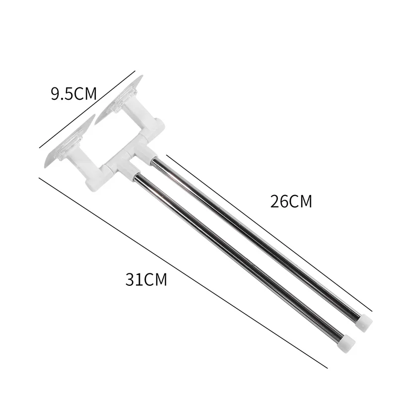 Bathroom Rotation Towel Storage Rack Punch-Free Stainless Steel Organizer Shelf Hanging Wall Shelves Suction Cup Toilet Holder 19 Bathroom Rotation Towel Storage Rack Punch-Free Stainless Steel Organizer Shelf Hanging Wall Shelves Suction Cup Toilet Holder