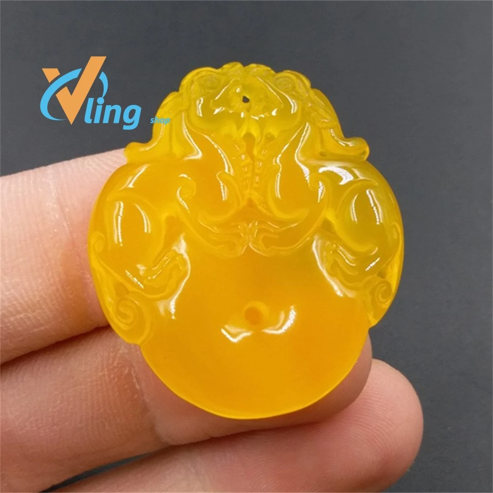 2022Natural Green Agate good luck Pi xiu Pendant Jewelry Lucky Exorcise evil spirits Auspicious Amulet Jade Pendant Fine Jewelry