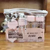 7pc/Set Travel Mini Makeup Cosmetic Face Cream Pot Bottles Plastic Transparent Empty Make Up Container Bottle Travel Accessories 1