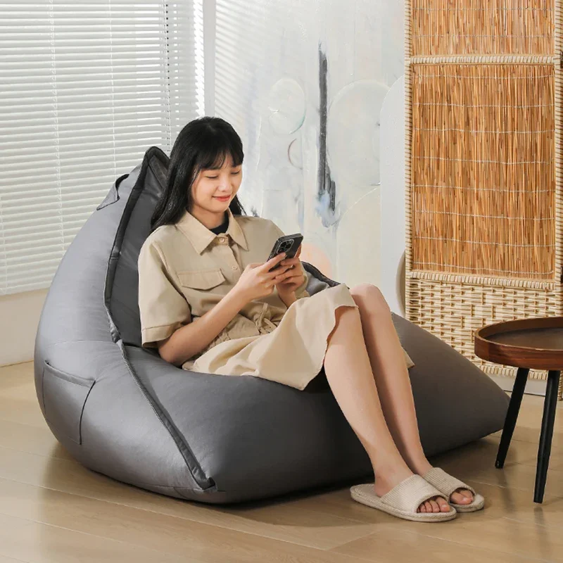 Outdoor Bean Bag Sofas Outdoor Lazy Sofa Bean Bag Balcony Bedroom Living Room Reclining Lounge Chair Single Lounge Chair