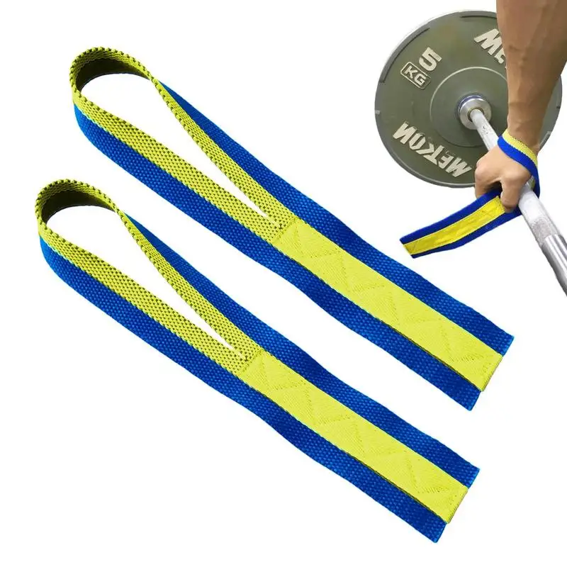 

1 Pair Gym Lifting Straps Fitness Anti-slip Hand Wraps Wrist Straps Support For Weight Lifting Powerlifting Training