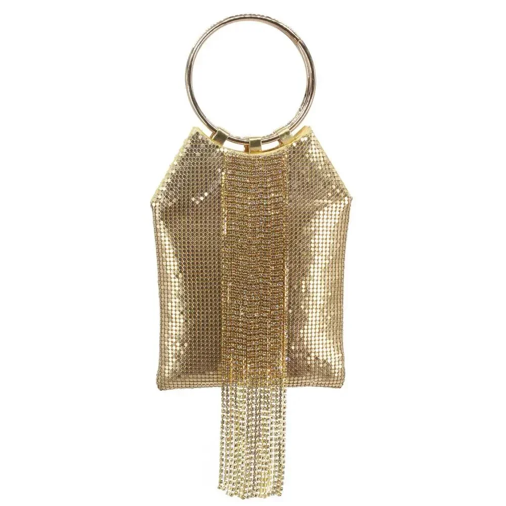 

Женский Блестящий клатч с кисточками и блестками