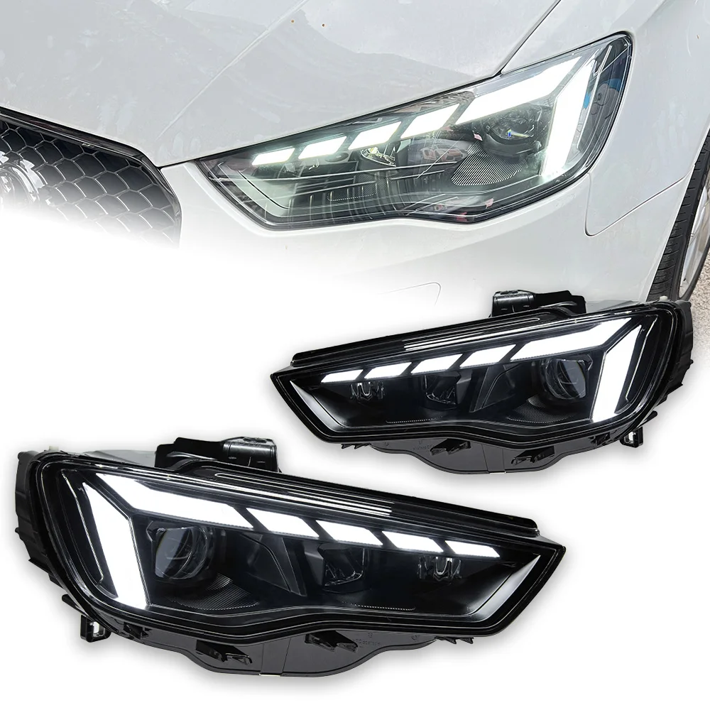 アウディ用ヘッドランプ,akd 2013-2016 a3 8V,LEDヘッドライト