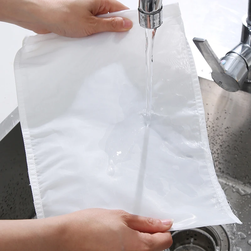 Sacchetti Filtro Nylon Per Alimenti - 30x45cm | Per Tè, Caffè, Birra, Latte | Rete Filtante Riutilizzabile - Foto 7