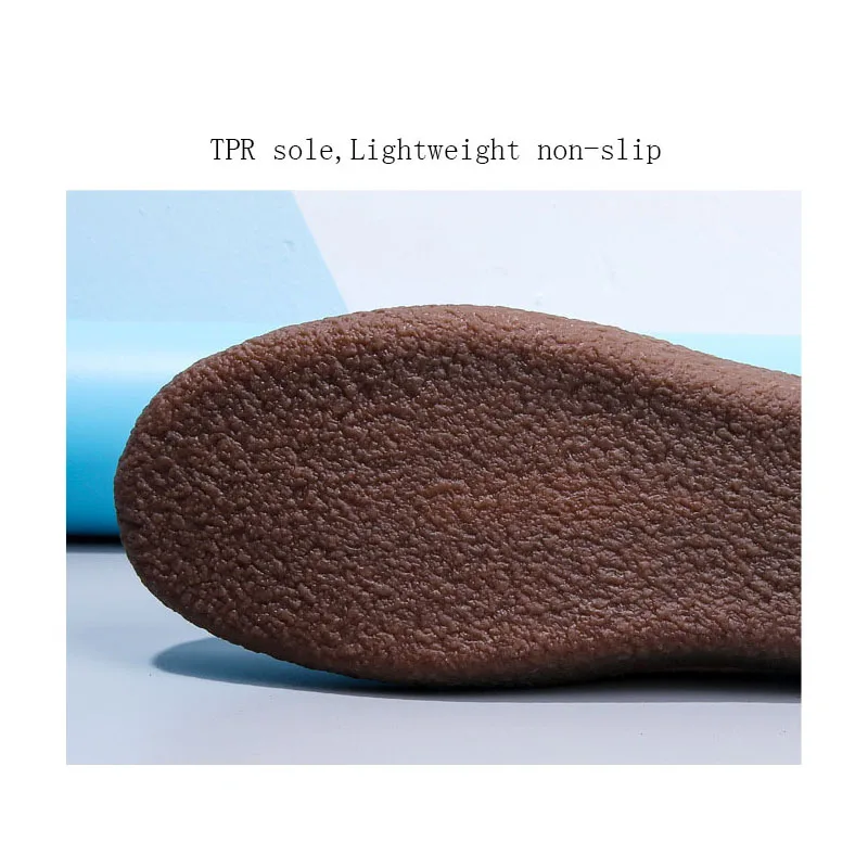 Lightweight non-slip cow suede Spring and autumn large size flat single shoes beef tendon sole mother shoes D007