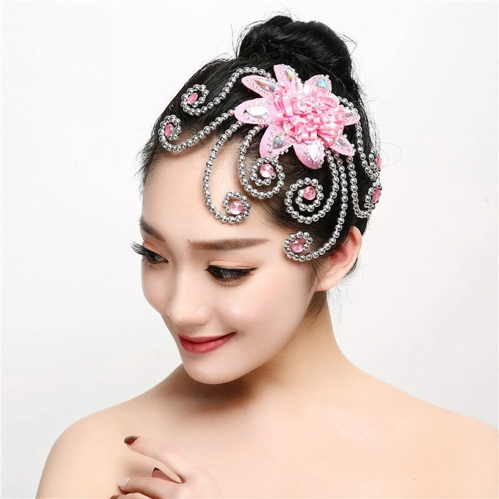 Dance Hair Accessories Flower | Modern Dance Hair Accessories - Headdress  Flower - Aliexpress