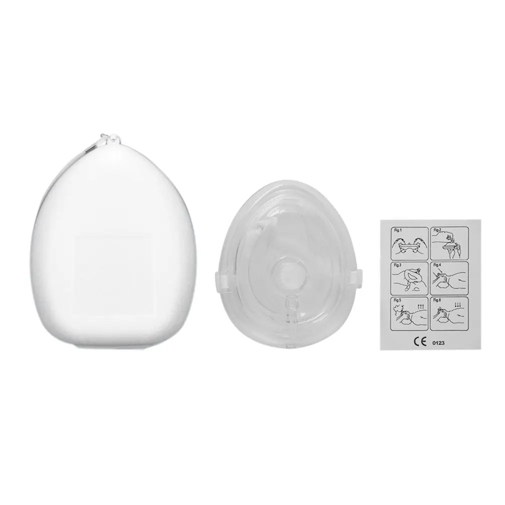 Masque de RCP de premiers secours avec valve unidirectionnelle - Rouge