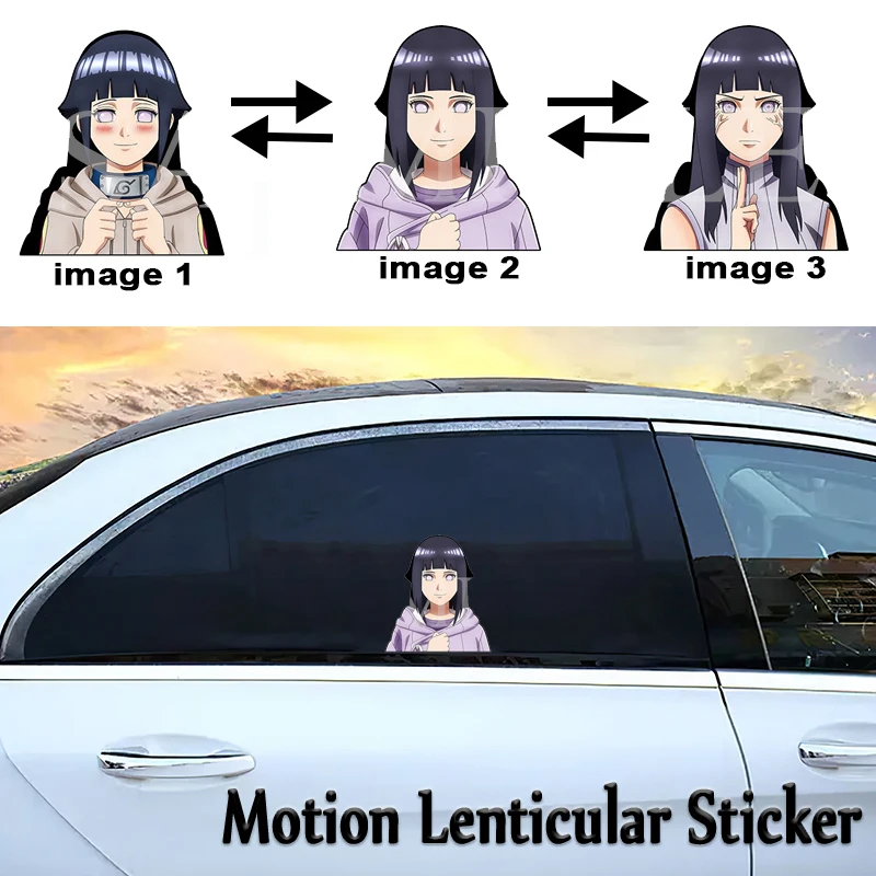 Hinata Hyuga Motion Sticker Anime Naruto Stickers Waterproof Decals Car