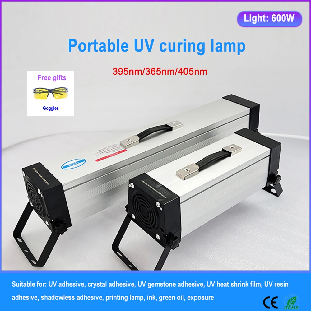 Portable 600 UV Curing Lamp with Light Efficiency