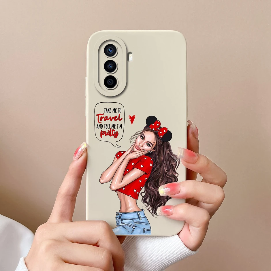 Matte Shockproof Silicone Butterfly Cartoon Back Cover