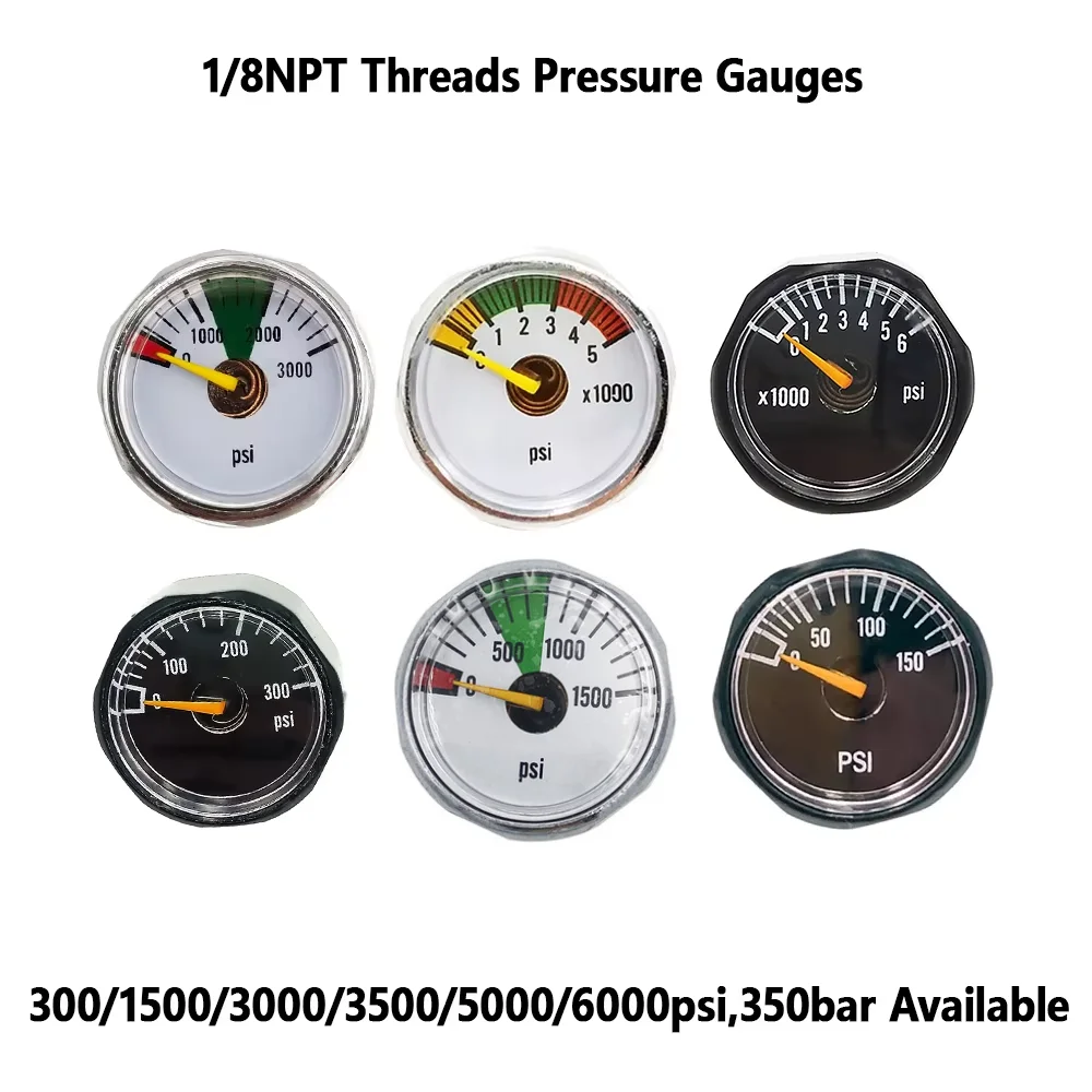 0-15 psi / 0-1 bar mini-manomètre basse pression pour mazout ou eau