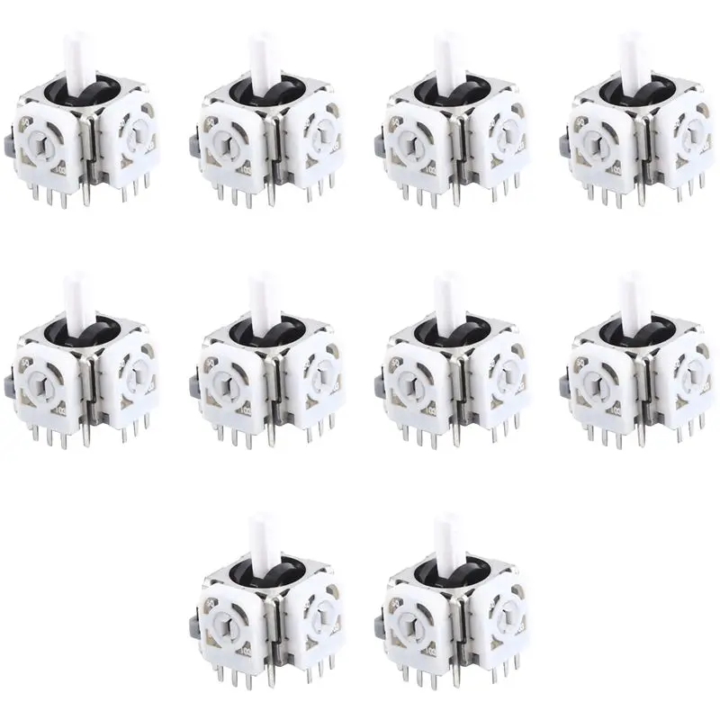 스위치 프로 게임 컨트롤러 수리 부품용 10PCS 3D 아날로그 조이스틱 센서 모듈 전위차계