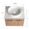 24" Floating Bathroom Vanity with Sink,24 Inch Single Sink Wall Mounted Bathroom Vanity,2 Doors and White Ceramic Basin Sink Top 2