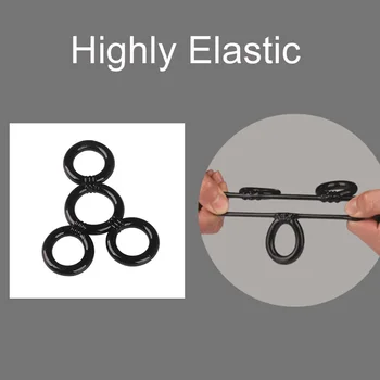 Quadruple Lock Semen Cock Rings Penis Massage Masturbation Rings Sex Toys For Men Testicle Ball Stretcher Cock Cage Delay Time 4