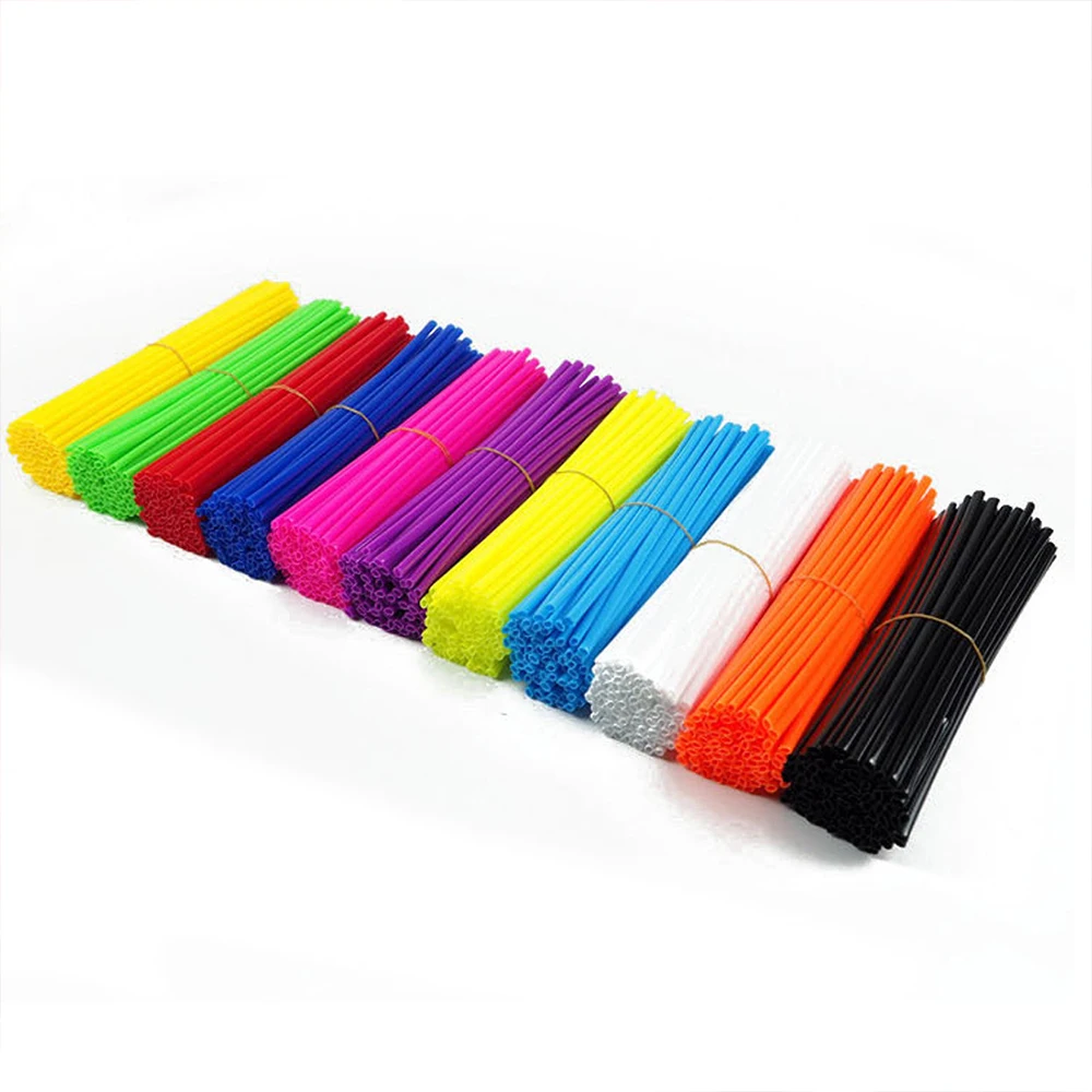 36pcs Motorcycle Spoke Covers New Motorcycle Wheel Rim Spoke Wrap Kit Skin Cover 6.7 inch for MX Motocross Dirt Pit Bike Enduro Supermoto Honda Suzuki