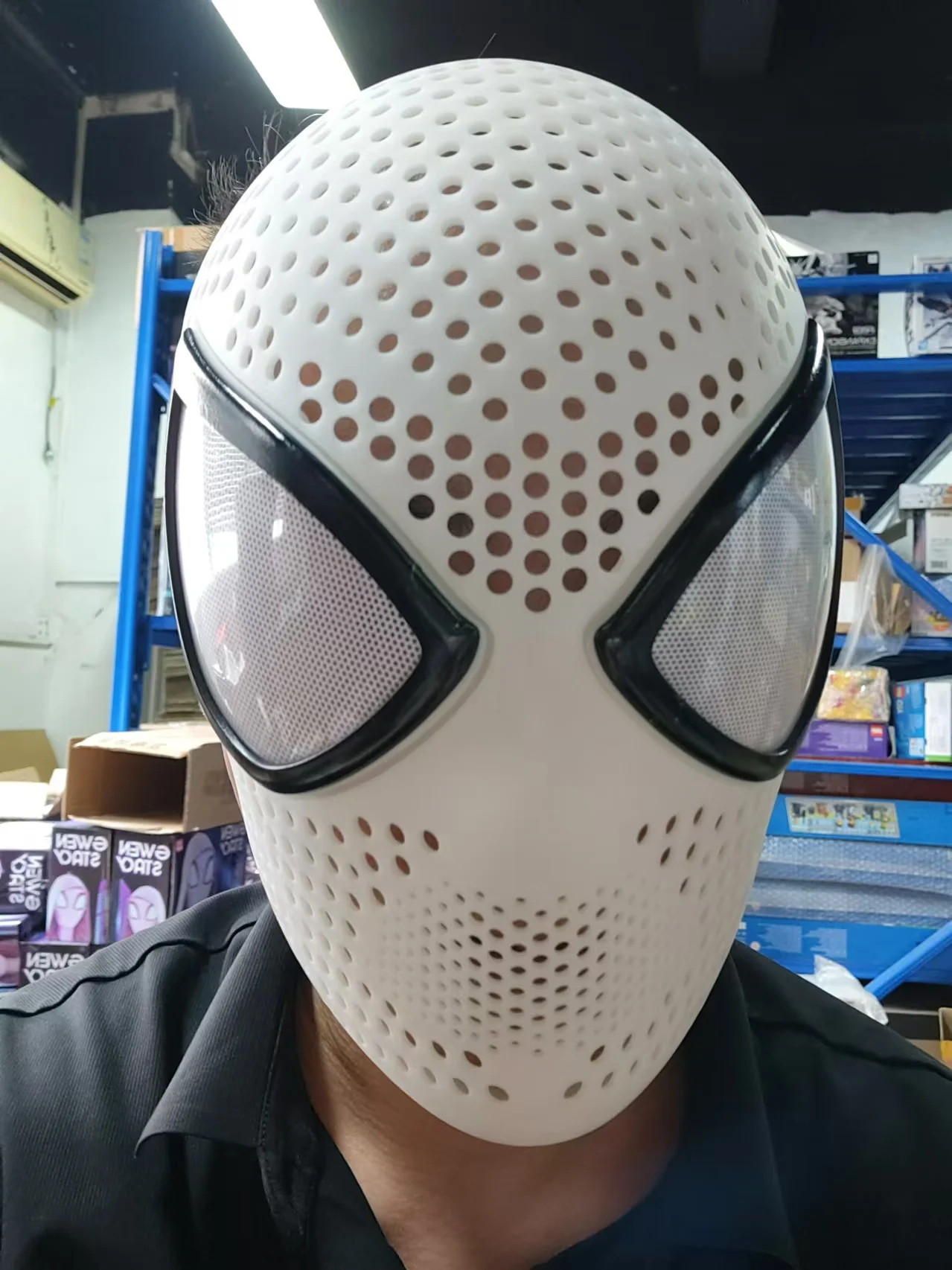 スパイダーマンアメイジング第二弾最新作品，立体的感焼き網電動充電式 シェルマスク スパイダーマンアメイジング第二弾最新作品，立体的感焼き網電動