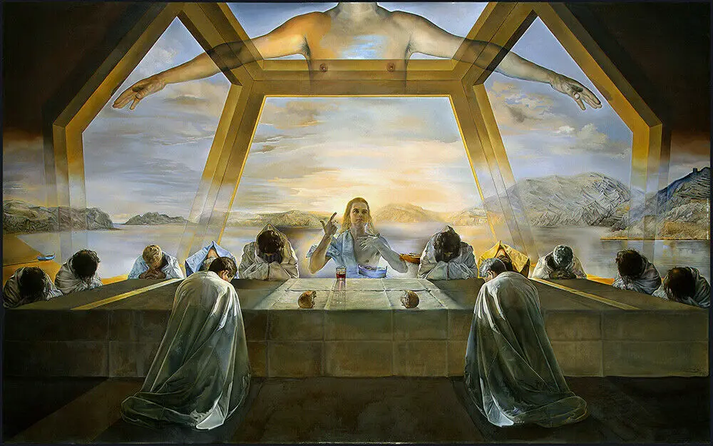 Salvador Dali L'Ultima Cena Giclée Of Painting Silk Art Prints Wall Art For Living Room Bedroom Decor