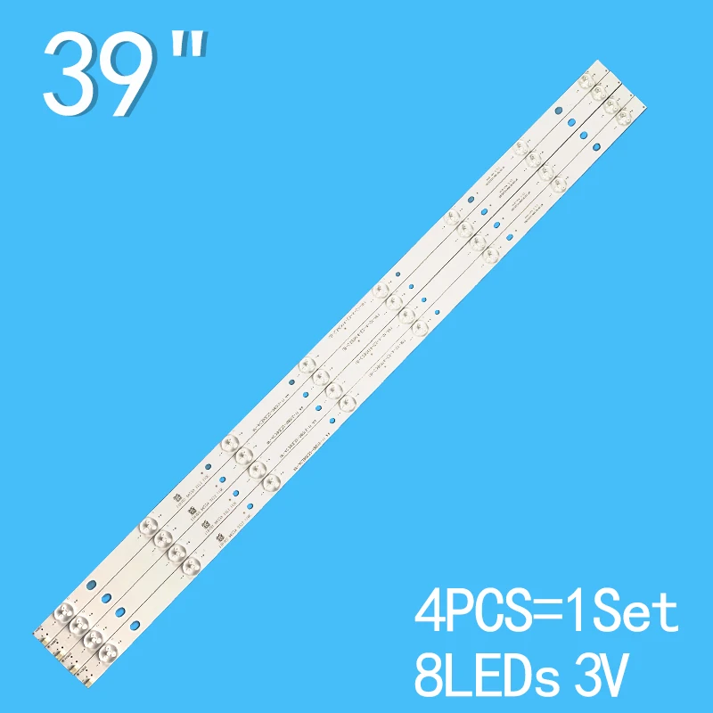 4PCS 8LEDs 3V 745mm For 39