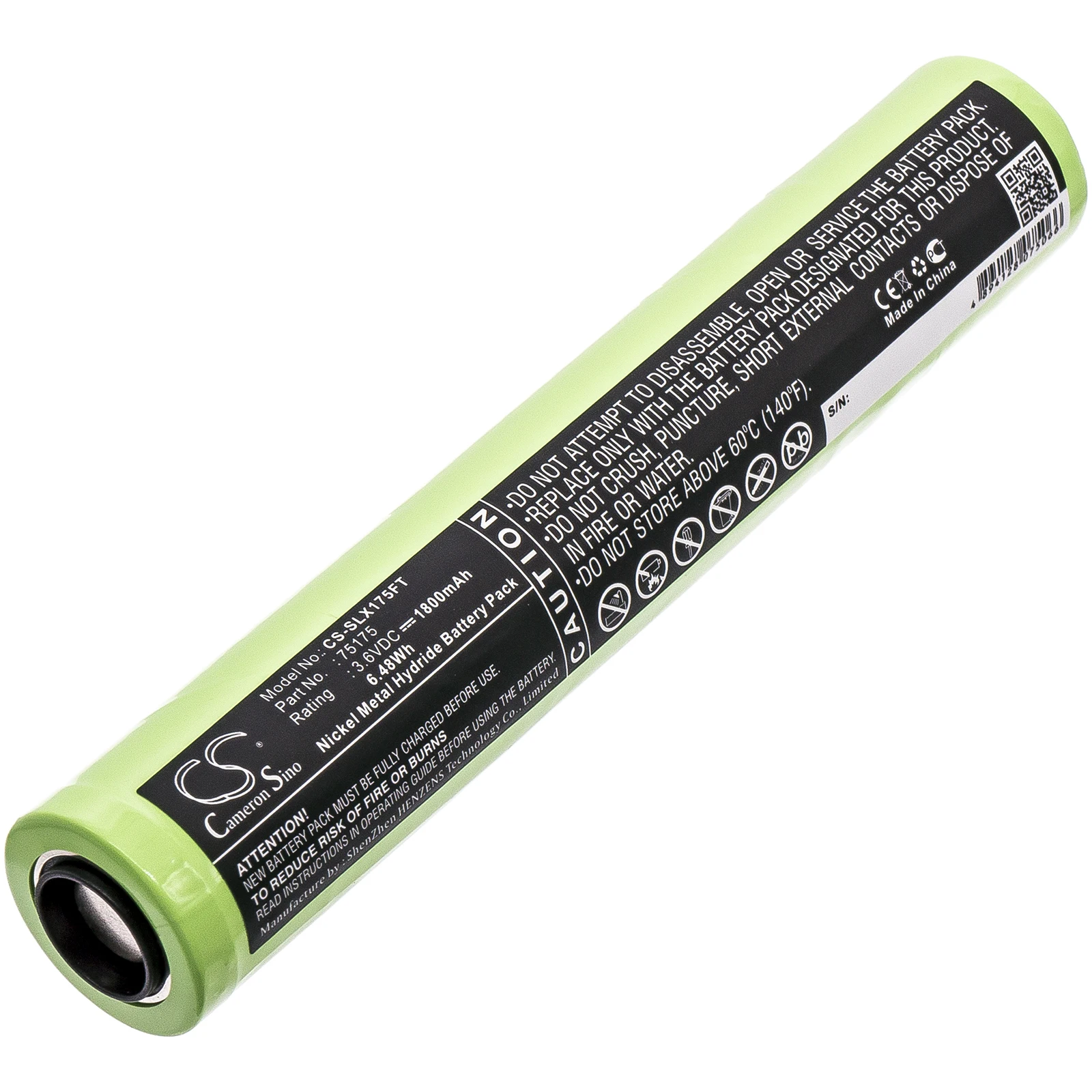 Batterie Vhbw De Remplacement Pour Lampe Pelican Streamlight 75175 Et 75375 – 1800mAh, 3,6V, Ni-MH