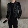 Sequin Design Men Blazers Singer DJ Stage Suit Jacket Wedding Business Casual Dress Coat 2021 Blazer Masculino Veste Homme 4