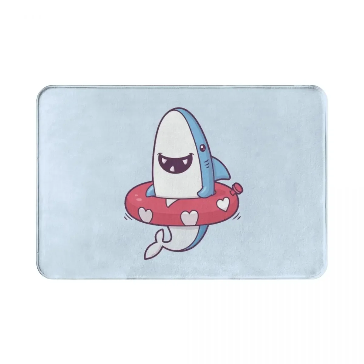 

Shark Summer Fun Polyester Doormat Rug carpet Mat Footpad Anti-slip Water oil proof Entrance Kitchen Bedroom balcony toilet