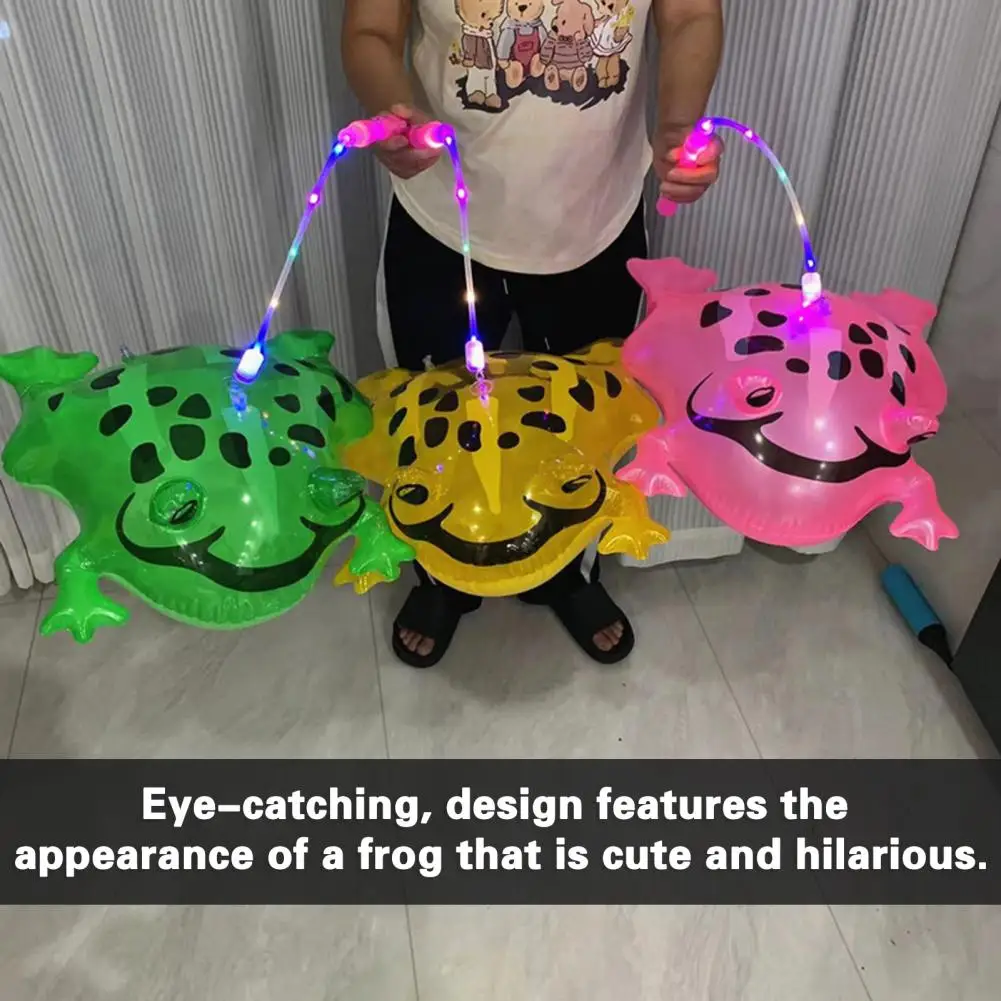 

Hilarious Frog Balloon Airtight Colorful Glowing Inflatable Frog Green Bouncing Frog Toy Fun Lovely Inflatable Toys Balloon Toy