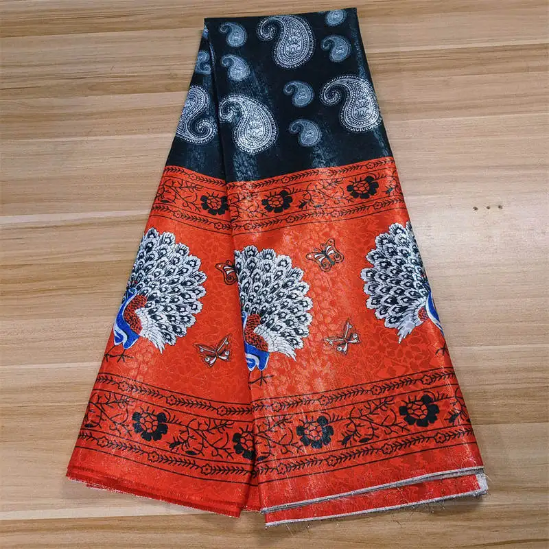 

2022 Latest High Quality African Nigerian Tulle Lace Fabric Jacquard Swiss Organza Embroidered Guipure Party Prom Dress 5 Yards.