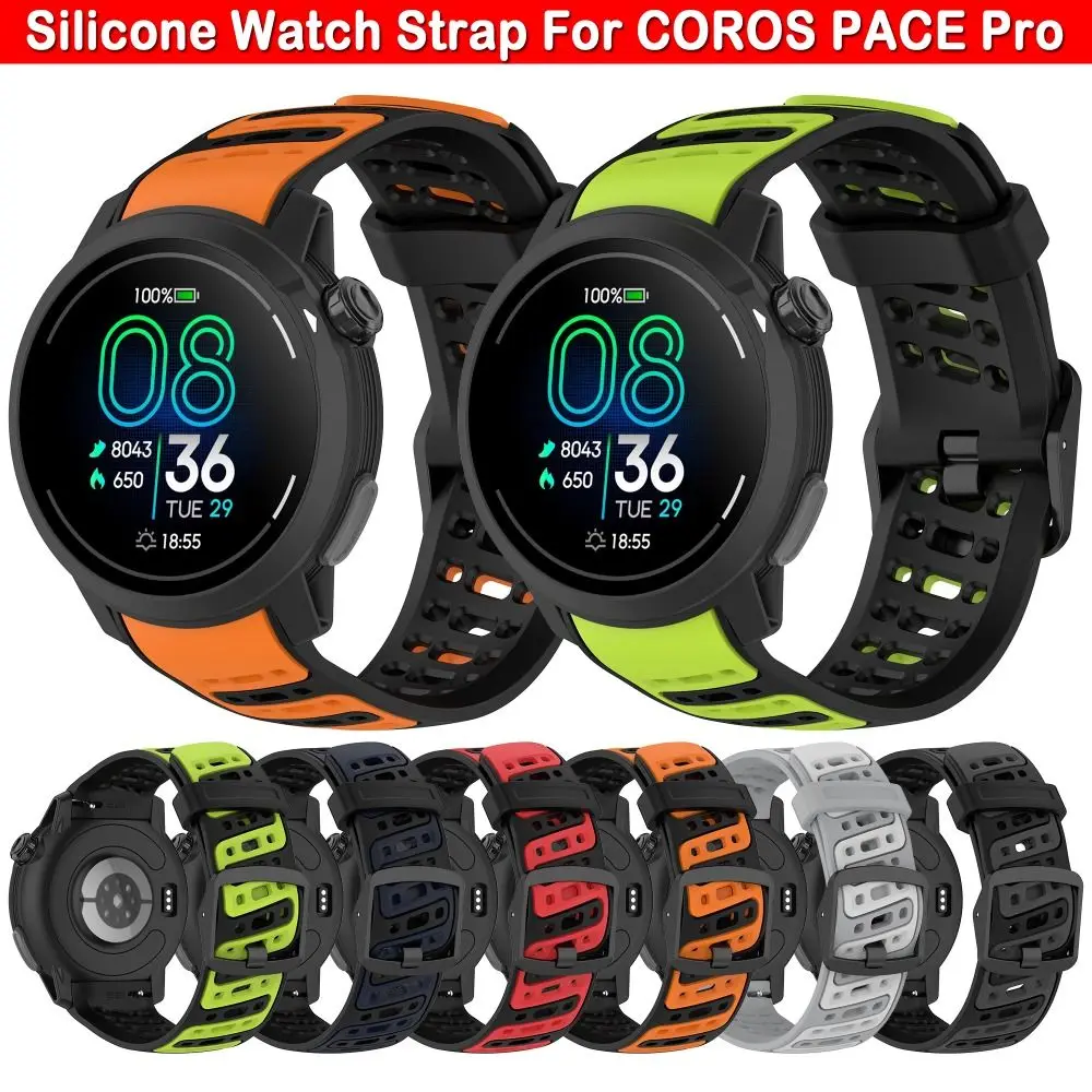 Silicone Dual-Color Watch Strap Replacement - Smart Watch Accessories Wristband