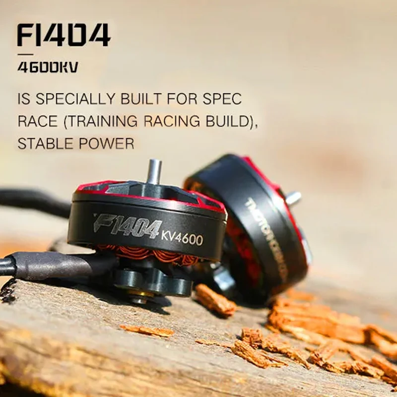 Moteur brushless pour drone FPV course avec connecteurs et câbles de puissance