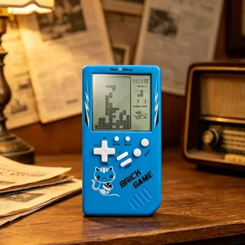 Console di Gioco Portatile Retrò Classica, Giocattolo Elettronico con Grande Schermo per Bambini