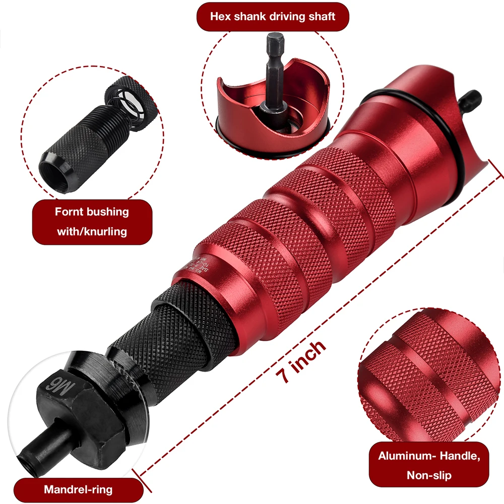 Riveting Machine Electric Rivet Nut Gun Set for rivet gun rivet nut tool rivet gun set