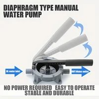 ปั๊มน้ำท้องเรือแบบแมนนวล 720 แกลลอนต่อชั่วโมง เครื่องมือถ่ายน้ำ ปั๊มไดอะแฟรมแบบดูดเองสำหรับเรือเดินทะเล 5