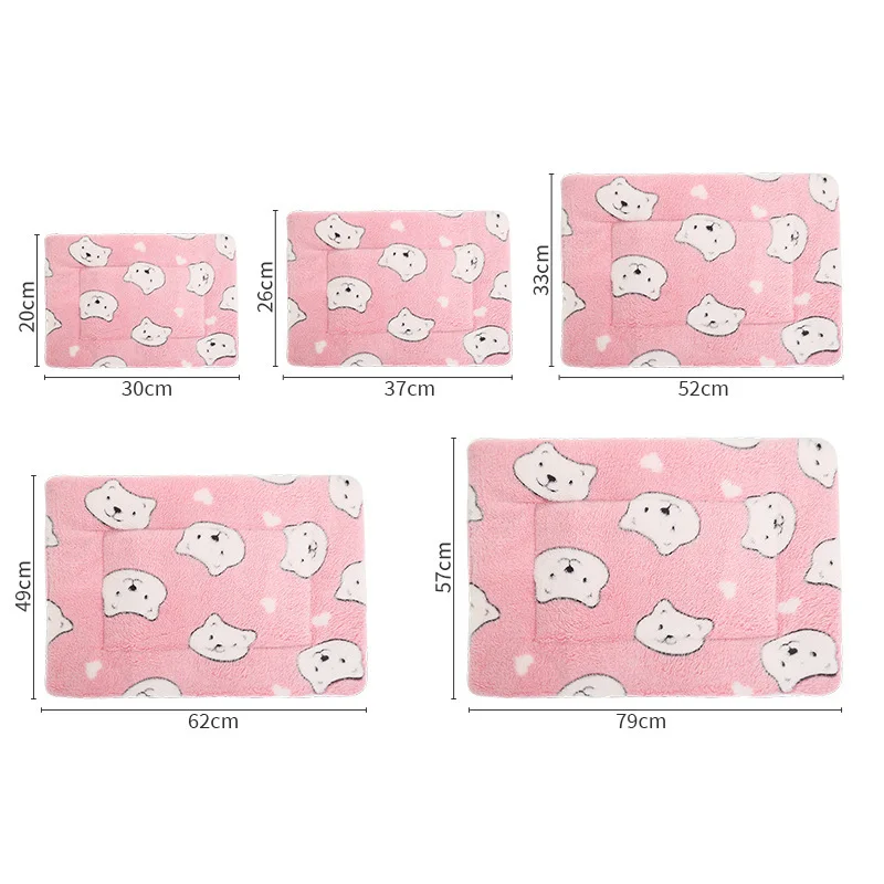 Title 12, New Flannel Thickened Dog Bed Mat Soft Pet Slee...