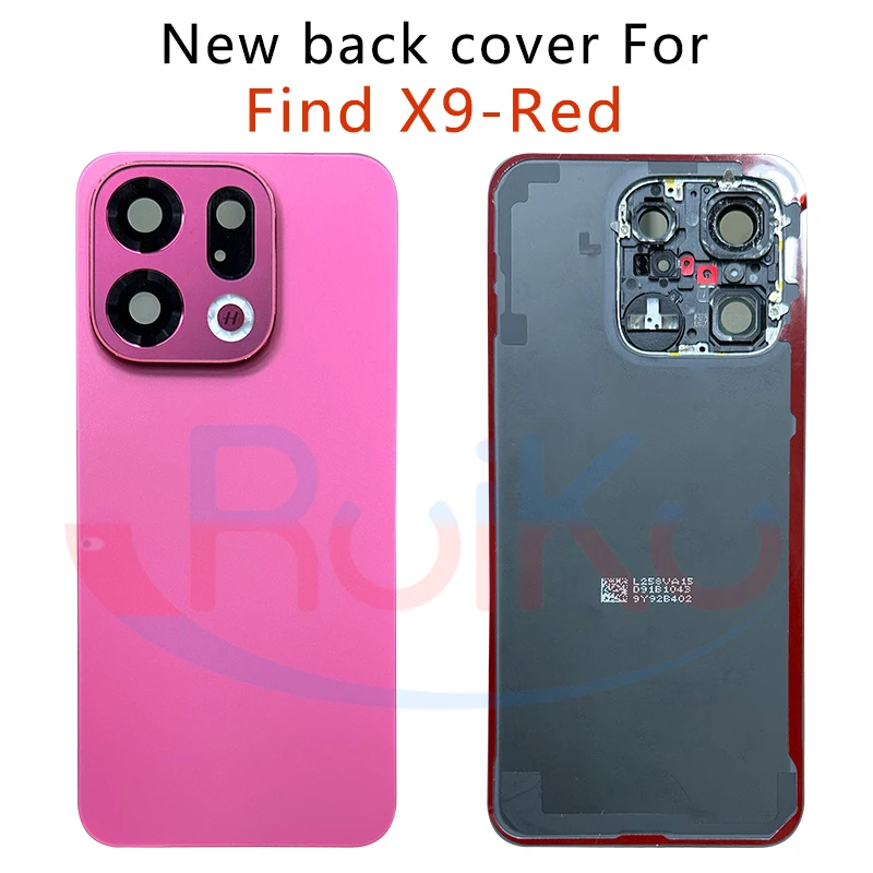 Oppo Find X9 배터리 커버 후면 도어 하우징 케이스 (카메라 렌즈 포함) CPH2797 PLJ110 교체 부품용 유리