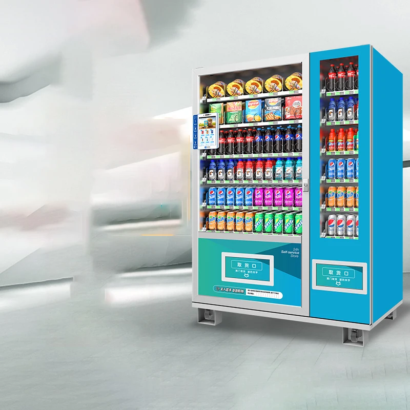 Vending machines, beverage and snack vending machines, cold and hot drinks, unmanned vending self-service mach