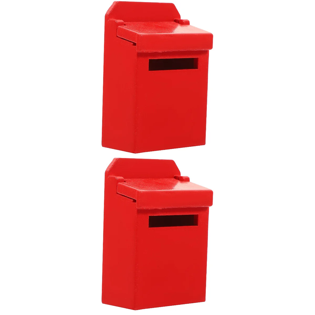 

Model Mini Mailbox Decor Wooden Tiny Mailboxes for Kids House Accessories