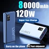 Xiaomi 80000mAh High Capacity Power Bank 120W Fast Charging Powerbank Portable Battery Charger For iPhone Samsung Huawei 2