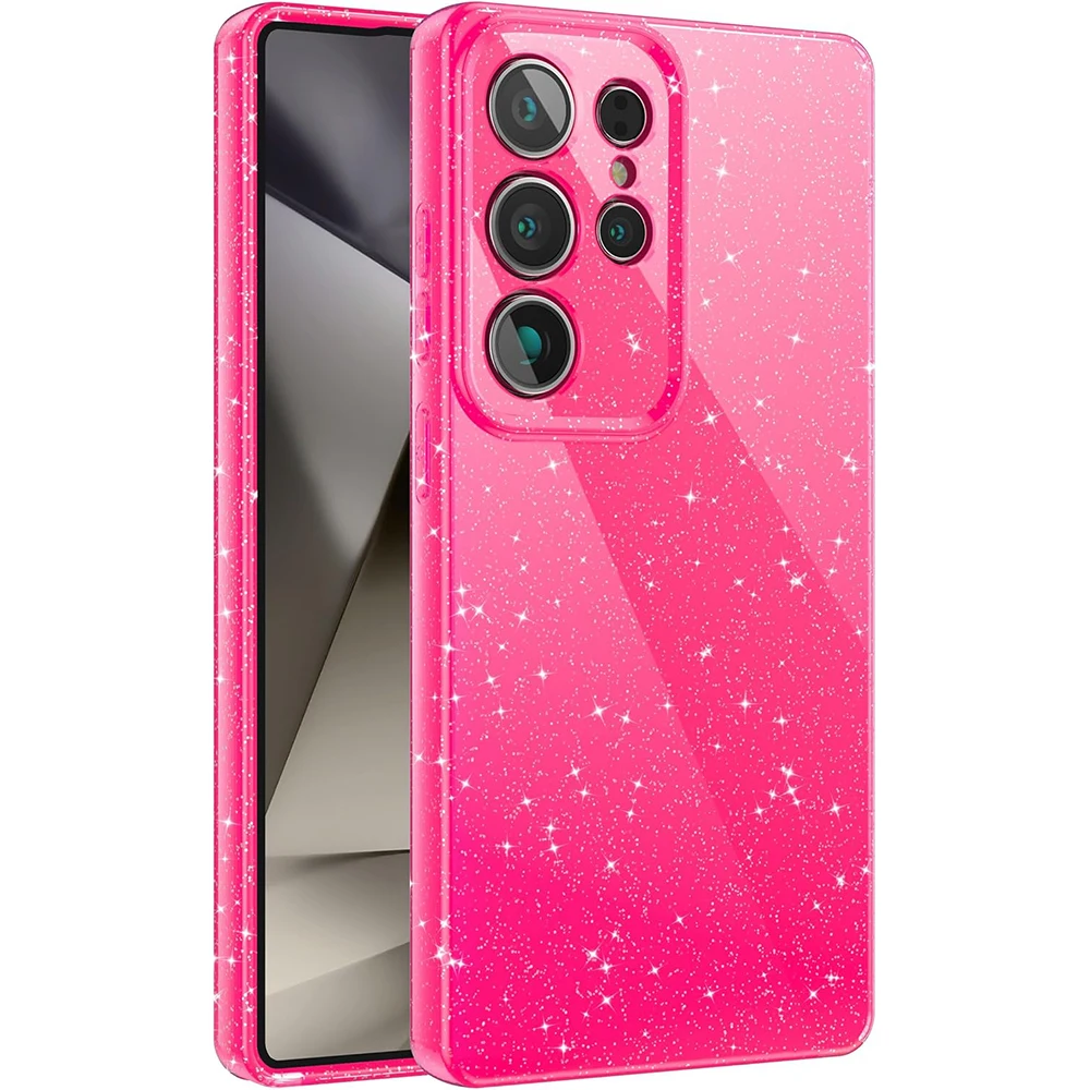 Sparkly Glitter Hot Pink Phone Case