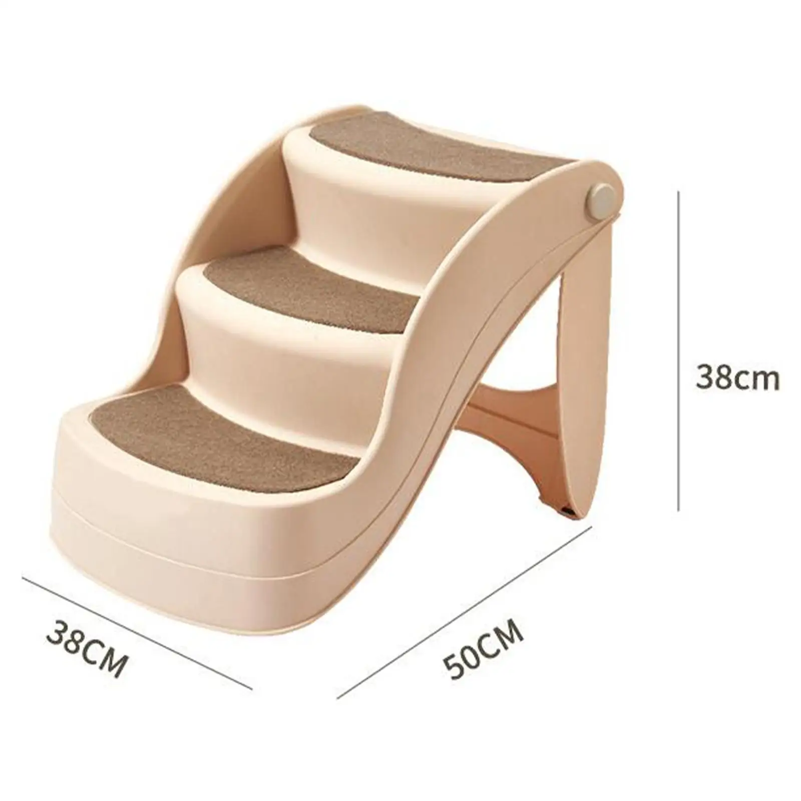 Folding Steps for Cats And Pets Pet Stairs with Side Rails Non- Pads for Home And Vehicle Easy Folding Steps for Cats And Pets Pet Stairs with Side Rails Non- Pads for Home And Vehicle Easy