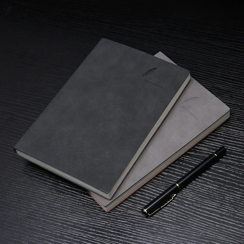 A5 Soft Notebook Imitation Sheepskin Leather Planner Agenda Week Planner Travelers Notebook Office School Supplies Notepad