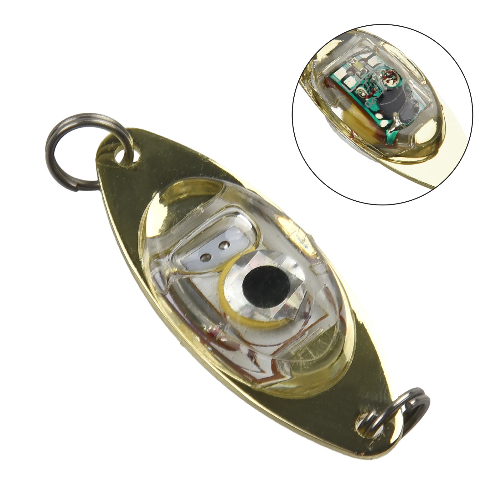 

2023 New Lure Light Fishing Acrylic Shell Built-in Battery For Attracting Fish LED Underwater Eye Shape Lure Lamp