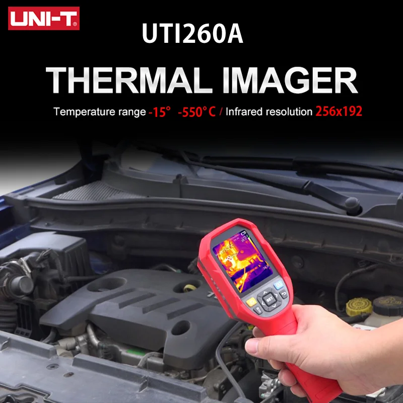 

UNI-T UTI260A тепловизор HD 256X19 2 пикселя печатная плата Промышленная схема изображения температуры Электрическое обслуживание инфракрасная камера