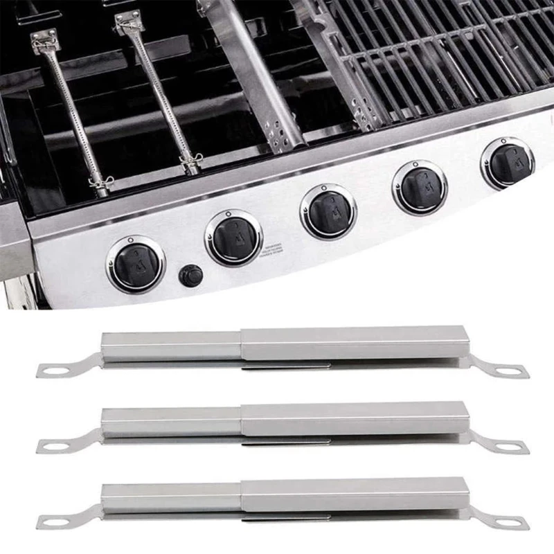Channel Burners Replacement Barbeque Tool Stainless Steel Gas Grill Tube BBQ Parts Carryover Tube Replacements