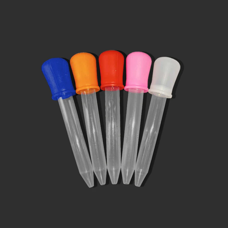5PcsSetDroppersPlasticSiliconeBabyPipettesDevicesfeeding