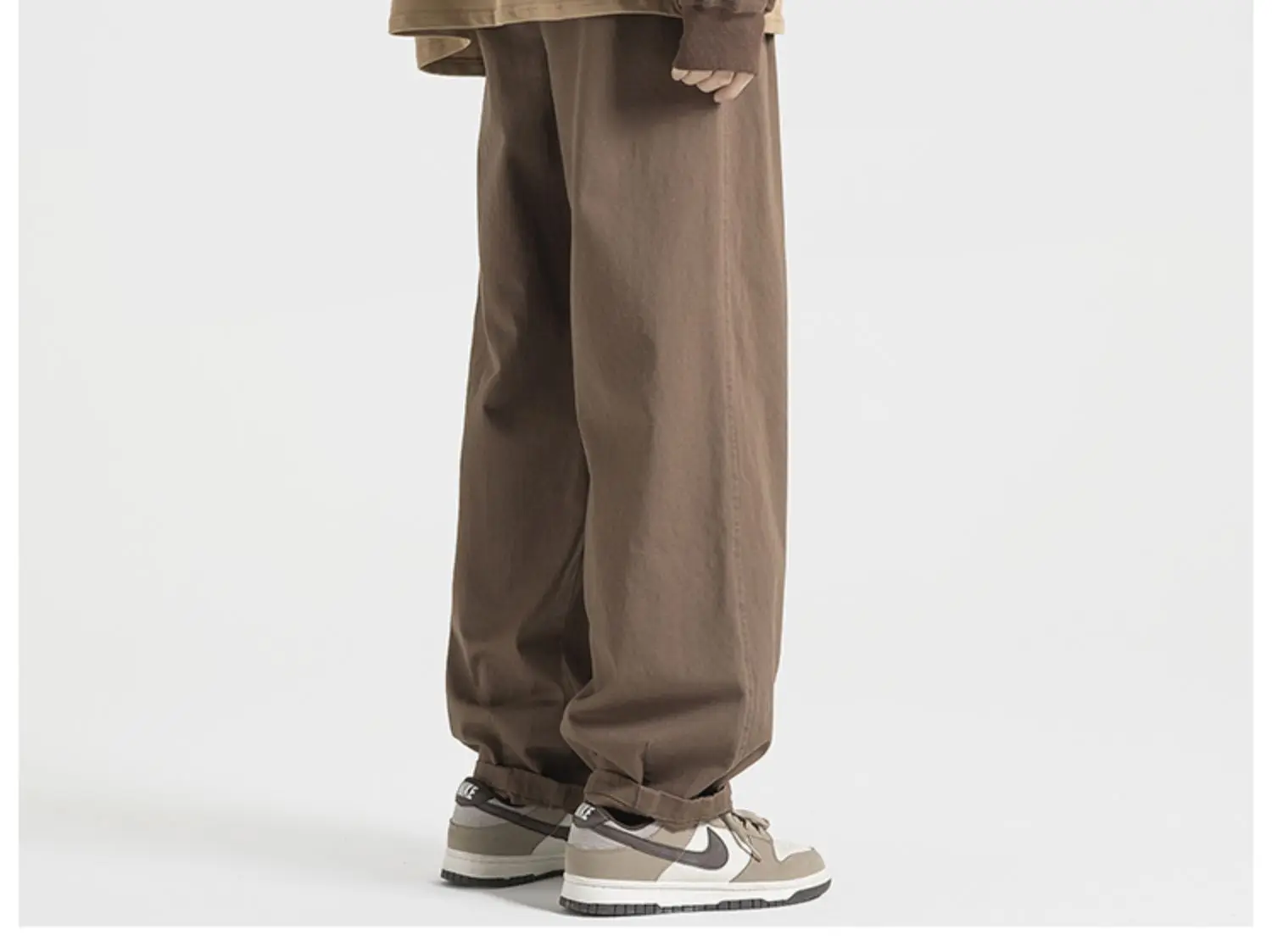 Casual Pants Men's Spring And Autumn Wide-legged Korean Version Of The Trend of Loose Dragging Retro American straight